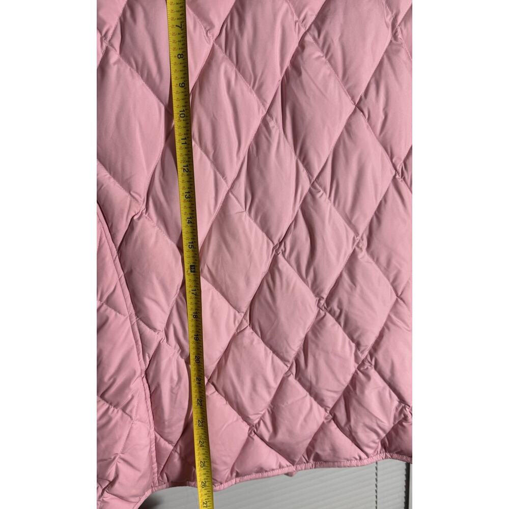 Pendleton Quilted Vest Women’s Pink Sz XL Down Feather Filling Full Zip Pockets - Picture 5 of 8